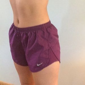 Women’s Nike tempo shorts, purple dri-fit size S